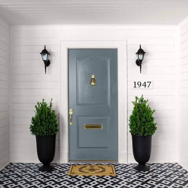 1 qt. #N490-5 Charcoal Blue Satin Enamel Interior/Exterior Cabinet, Door &  Trim Paint