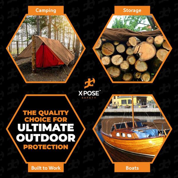 XPOSE SAFETY 5 mil 30 ft. W x 50 ft. L Better Brown General