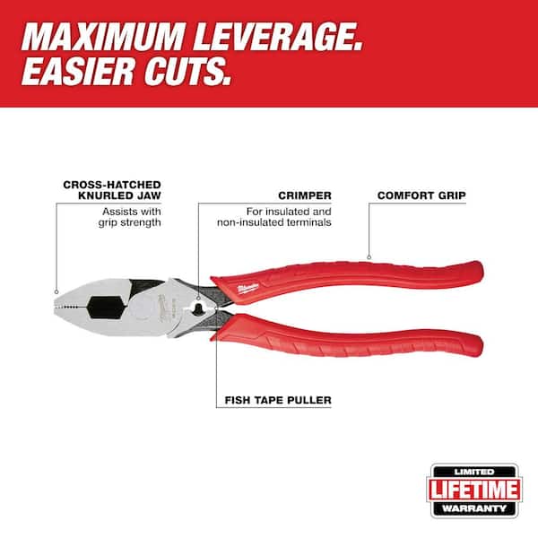 Lineman's Pliers, Torpedo Level and Wire Strippers Hand Tool Set (3-Piece)