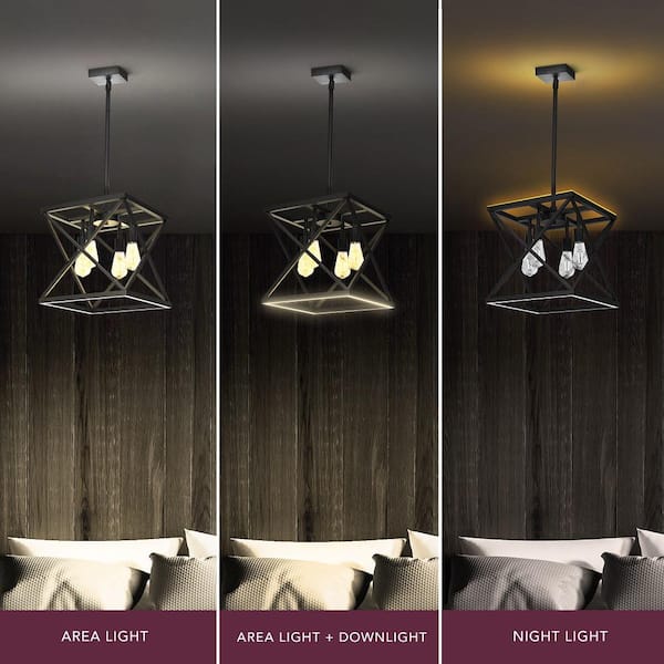 Feit Electric Katalyst 60-Watt 4-Light Matte Black Modern Feit Electric Katalyst 60-Watt 4-Light Matte Black Modern
