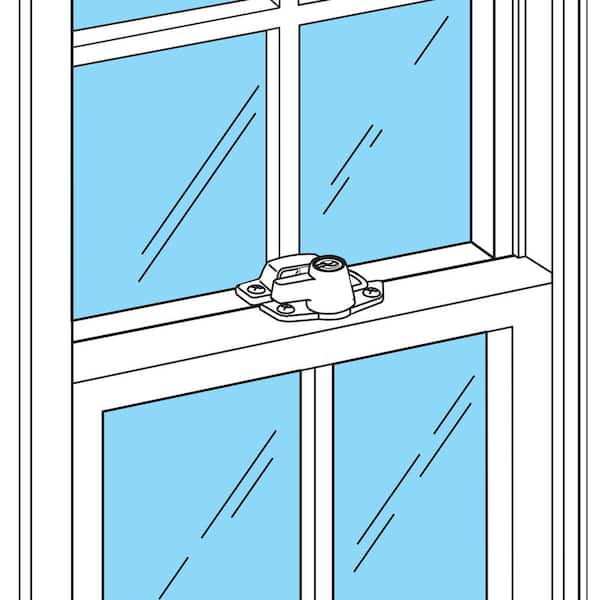 Prime-Line Keyed Sash Lock, 2 in. Hole Centers, Heavy Duty