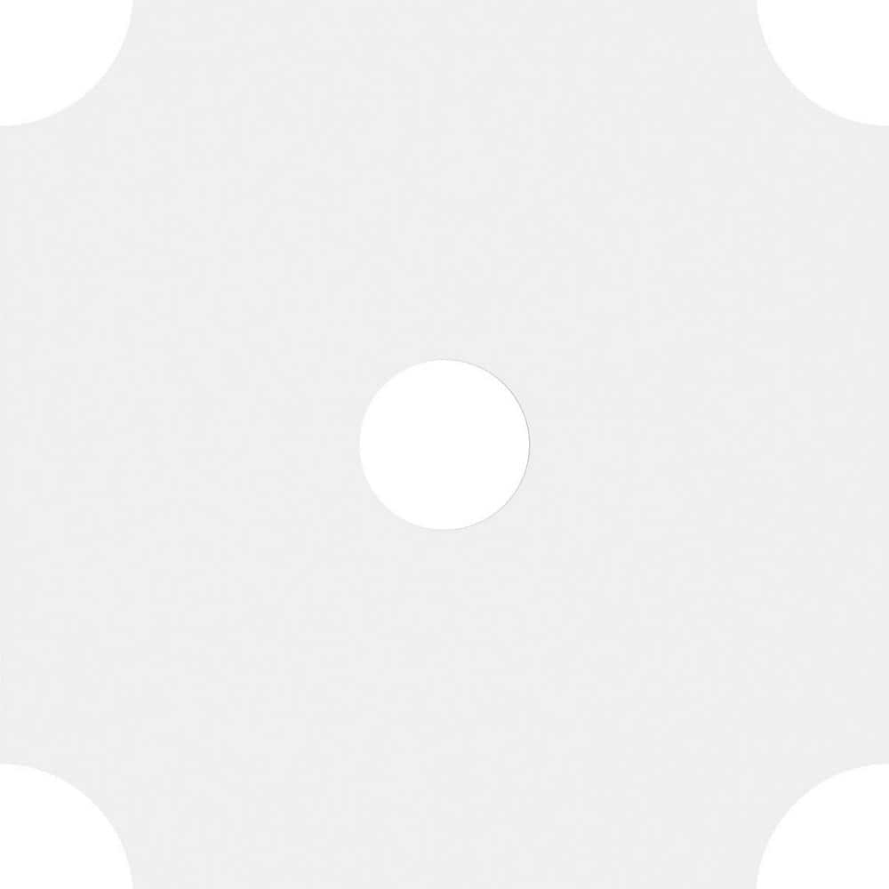 Locke 16" White PVC Contemporary Ceiling Medallion