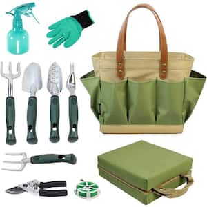 11-Piece Hand Tools, Best Gardening Gift Set Organizer, Garden Tool Set