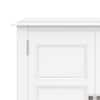 Simpli Home Burlington Solid Wood 30 in. Wide Transitional Low Storage  Cabinet in White AXCBUR14-WH - The Home Depot