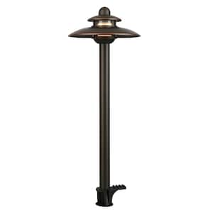 10-Watt Equivalent Low Voltage Oil Rubbed Bronze LED Outdoor Landscape Path Light with Adjustable Color