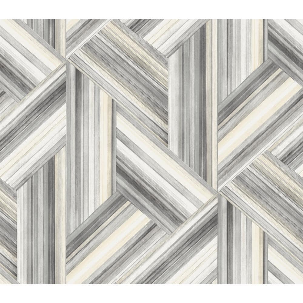 60.75 sq. ft. Cove Gray and Carrara Geo Inlay Paper Unpasted Wallpaper Roll price history on PriceWatchPro