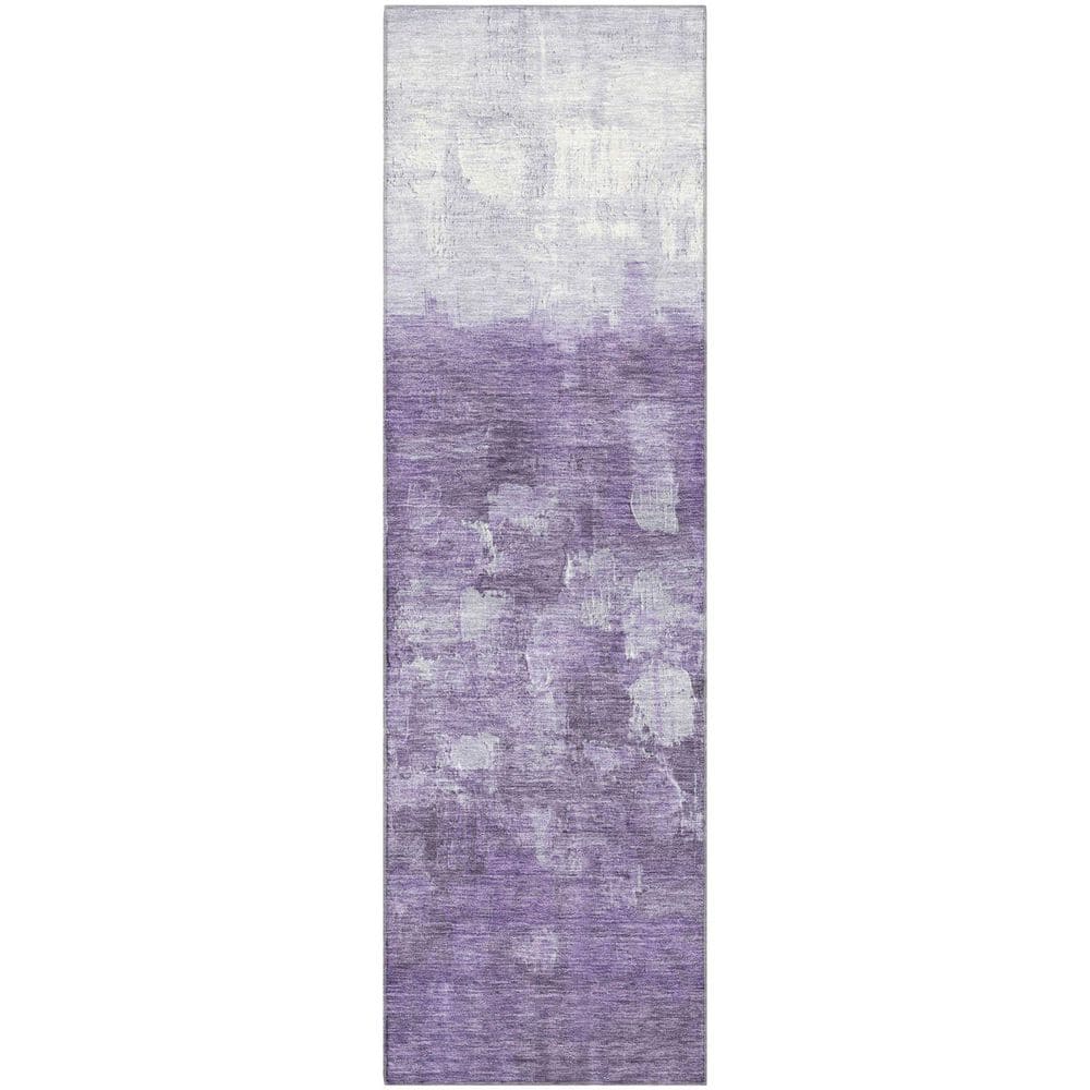 Mayfield Premium Machine Washable Abstract AMF2119 Purple 2 ft. x 7 ft. Runner Rug price history on PriceWatchPro