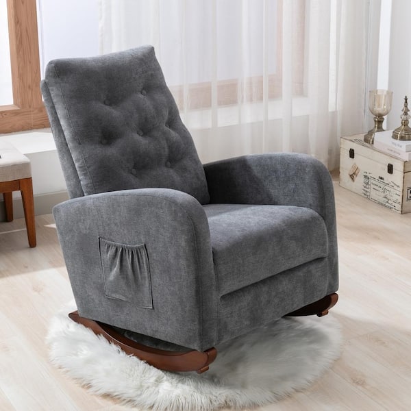 Gray 2025 nursery recliner