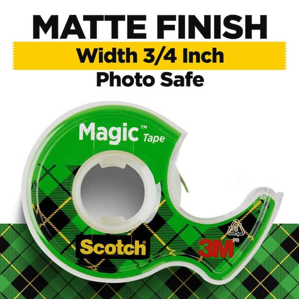 Scotch Brand Matt Finish Magic Tape 3/4″ X 18 Yds.