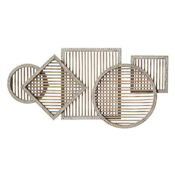 Stratton Home Decor Geometric Rattan Statement Wall Decor S23730 The