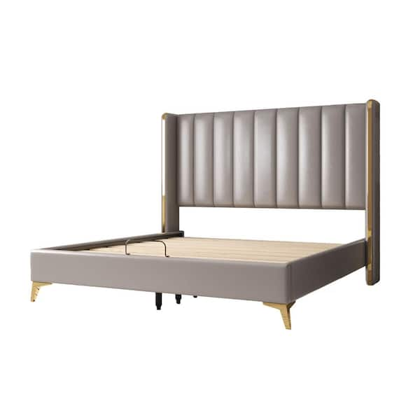 Gracewood hollow stanford contemporary deals tufted wingback bed