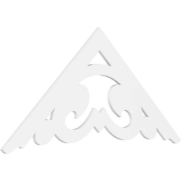Ekena Millwork Preston 1 in. D x 33 in. W x 72 in. L Signature Urethane Gable Pediment