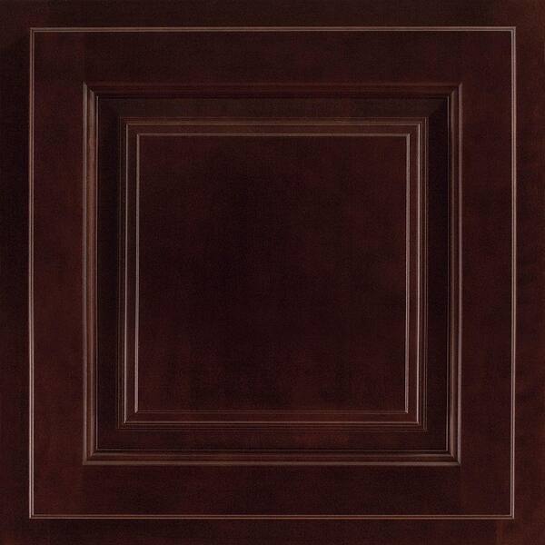 American Woodmark 13x12-7/8 in. Cabinet Door Sample in Newport Cherry Java