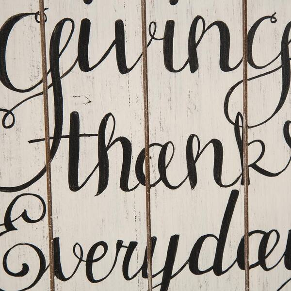 Glitzhome 24 in. L Metal Happy Thanksgiving Wall Decor 2006000082 - The  Home Depot