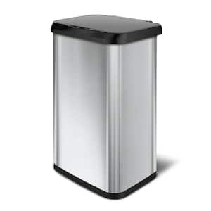 20 Gal. Stainless Steel with Clorox Odor Protection Touchless Motion Sensor Trash Can