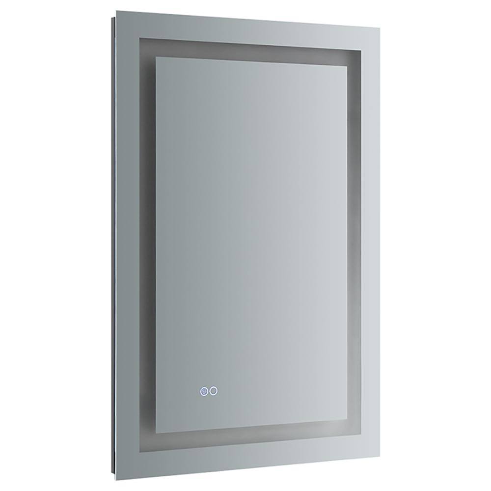 Frameless Rectangular LED Lighted Bathroom Vanity Mirror