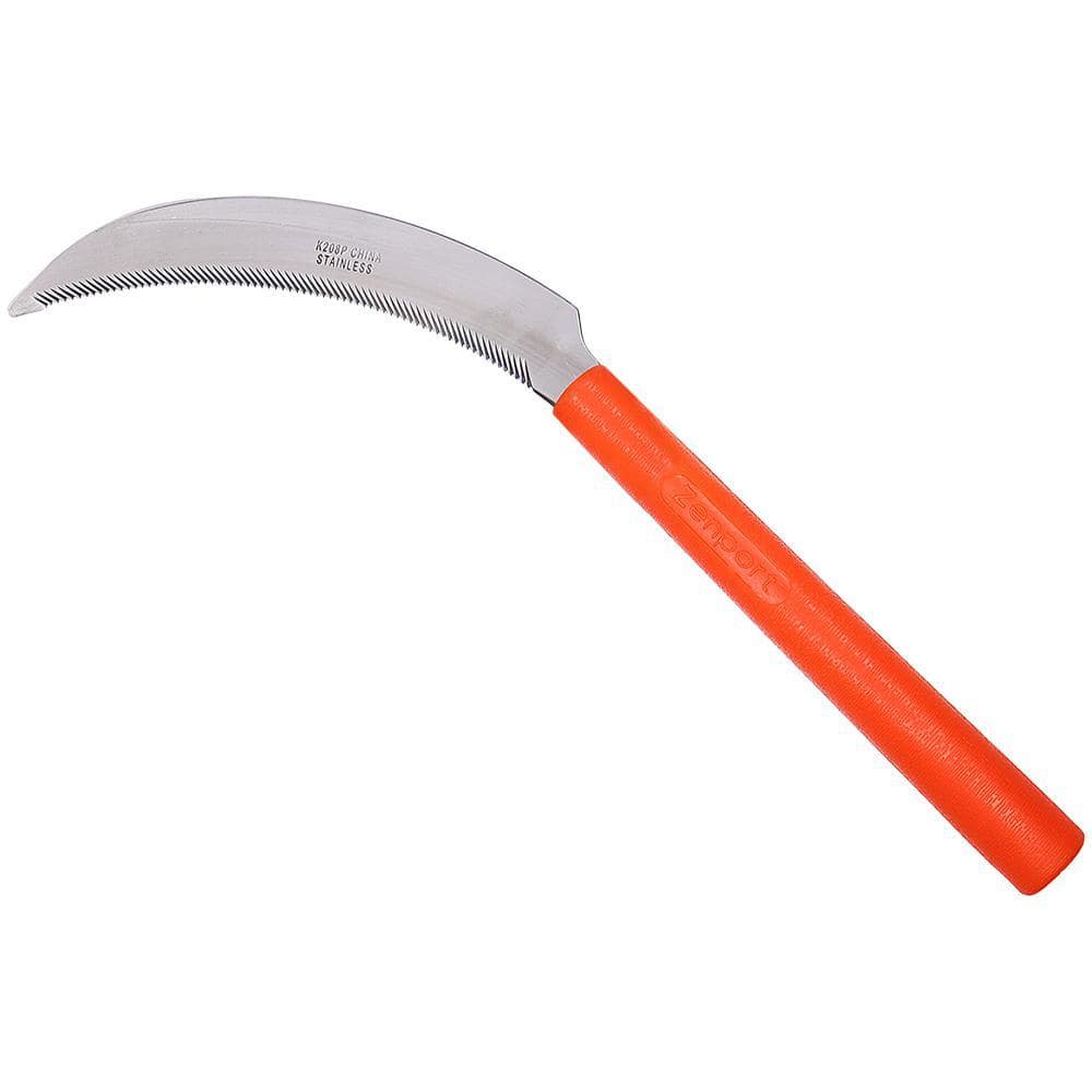 ZENPORT Harvest Sickle with Plastic Handle Light Serration 65 in