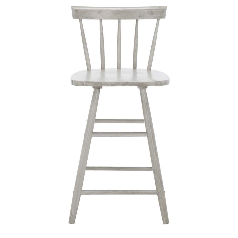 Tally Gray Wood Windsor Counter Stool