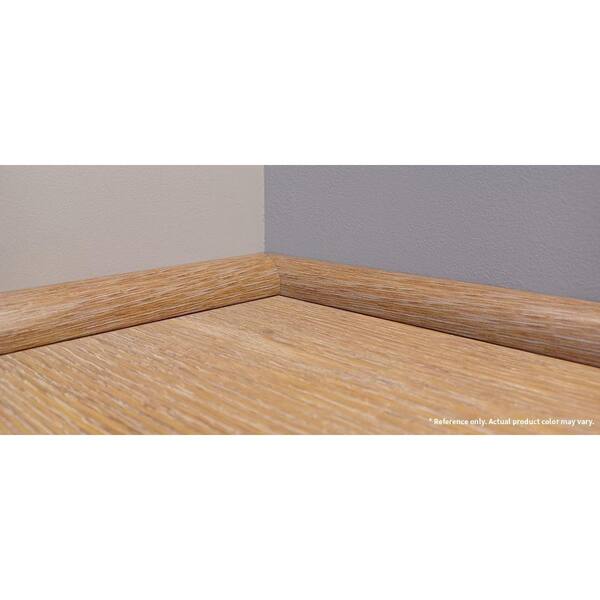 DuraDecor Classy Chic Jet-Setter Ginger 0.75 in. T x 0.75 in. W x 94 in. L Quarter Round Molding