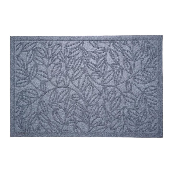 Gray 36 in. x 24 in. Polypropylene Outdoor Door Mat