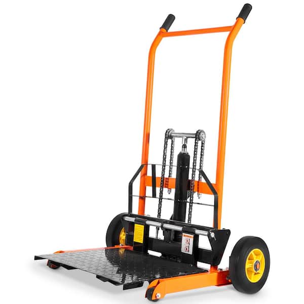 Stark 440 lb. 35.8 in. Max Lift Hydraulic Jack Pallet Stacker Forklift Dolly with Steel Platform Included