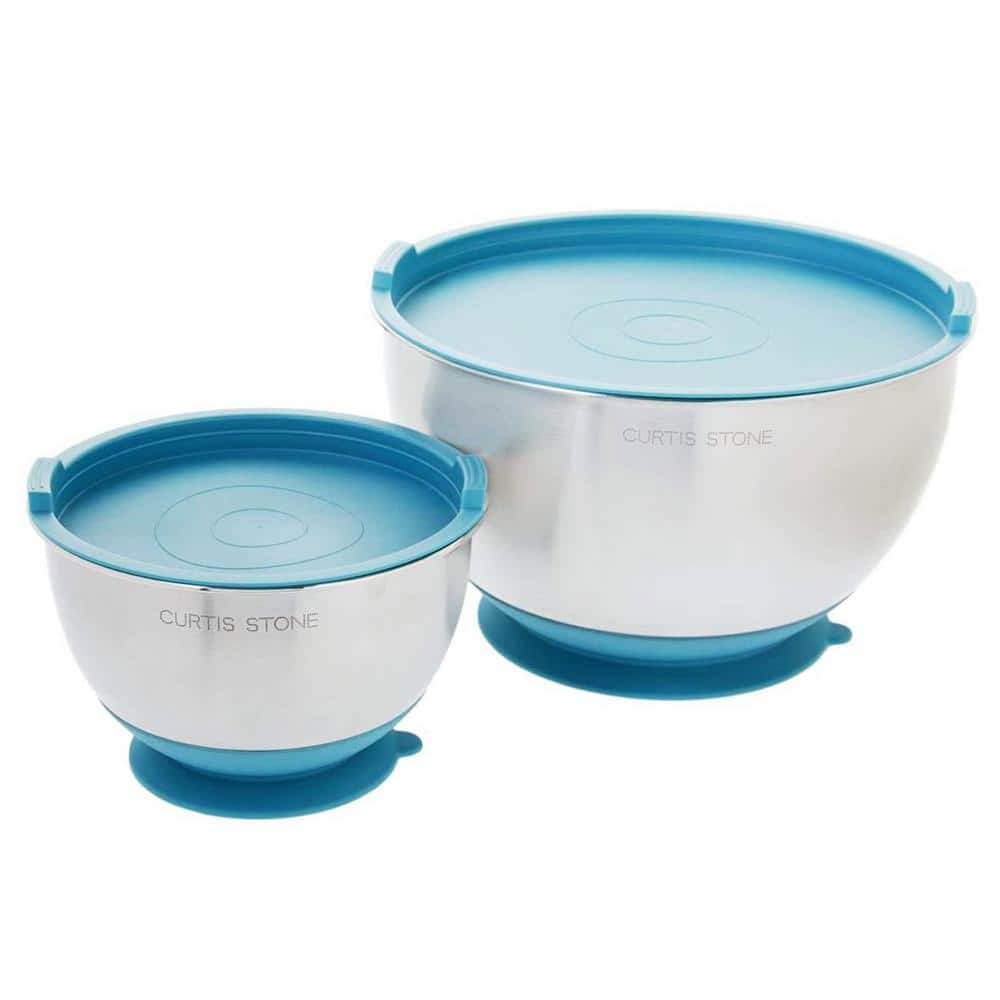 Choice Stainless Steel Standard Mixing Bowl Set with Silicone