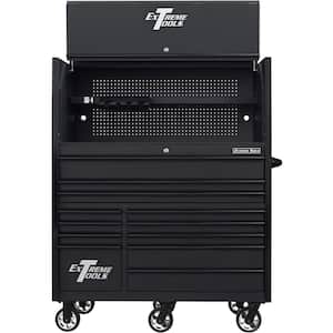 Husky 52 in. W x 21.5 in. D Heavy Duty 15-Drawer Combination Rolling Tool  Chest Top Tool Cabinet with LED Light in Matte Black H52CH6TR9HDV3 - The Home  Depot