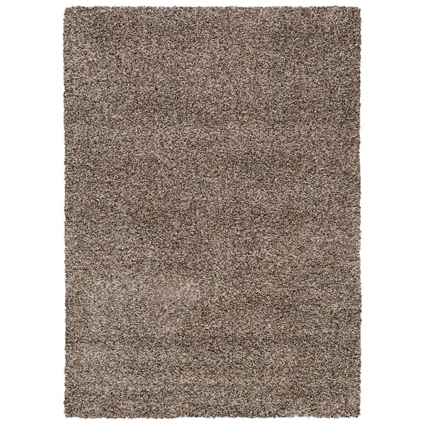 SAFAVIEH Evolution Shag Brown 5 ft. x 8 ft. Solid Area Rug