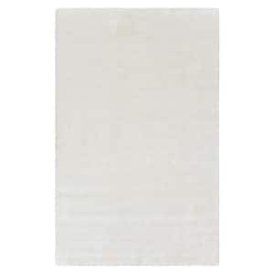 Lodhi Contemporary Solid Ivory 8 ft. x 10 ft. Solid Handmade Area Rug