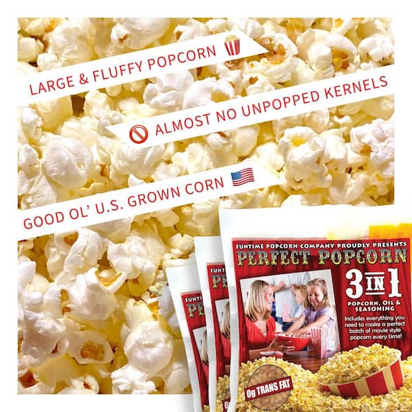 Gold Medal Mega Pop Popcorn Kit 8 oz produce Butter like Flavored Popcorn  OU Kosher (12)