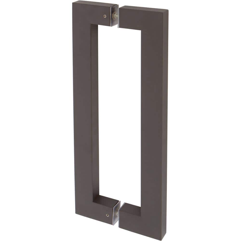 17" Bronze Double Sided Square Barn Door Pull Handle