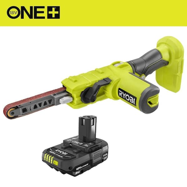 ONE+ 18V Cordless 1/2 in. x 18 in. Belt Sander with ONE+ 18V 2.0 Ah Lithium-Ion Battery