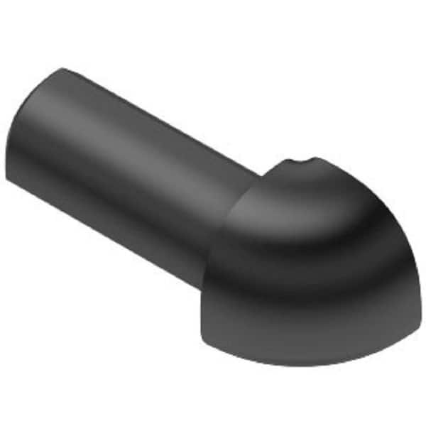 Rondec Black 3/8 in. x 1 in. PVC 90 Degree Outside Corner