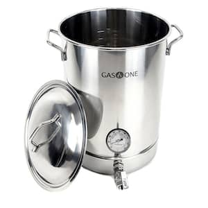 King Kooker 102 qt. Aluminum Stock Pot in Stainless Steel with Lid KK102SR  - The Home Depot