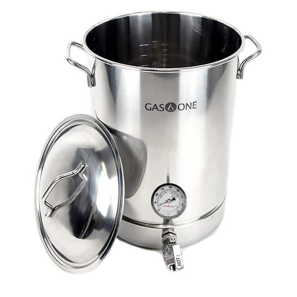 GASONE Brew Kettle 32 qt. Stainless Steel Stock Pot