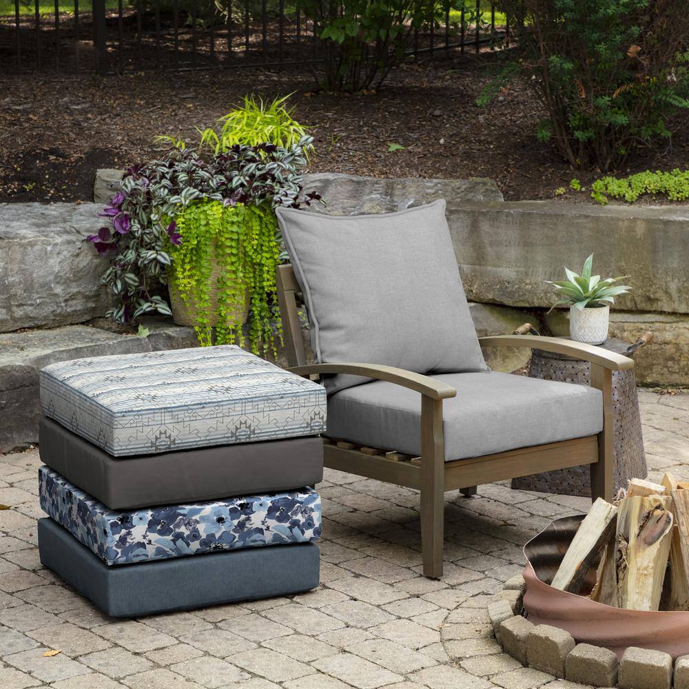 Paloma Woven Gray Deep Seat Outdoor Cushion Set