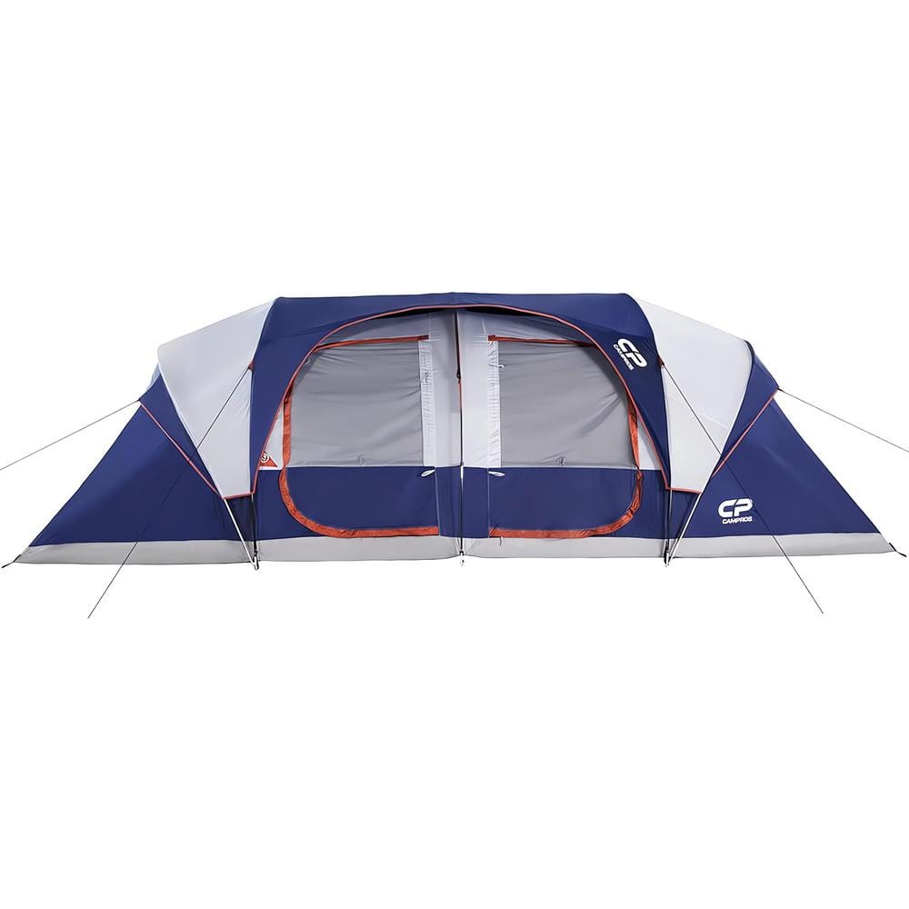 Blue 9/12 Person Camping Tents, Weather Resistant Family