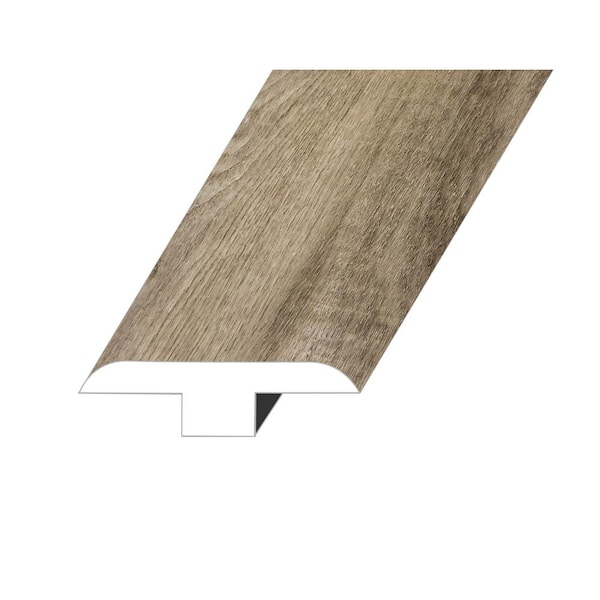 null Paragon District Grey 0.5 in. Thick x 1.8 in. W x 94.5 in. L SPC Vinyl T-Molding