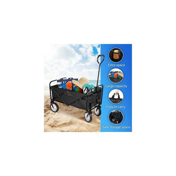 4-Wheel Rolling Supply Bag with Heavy Duty Wheels and Keyless