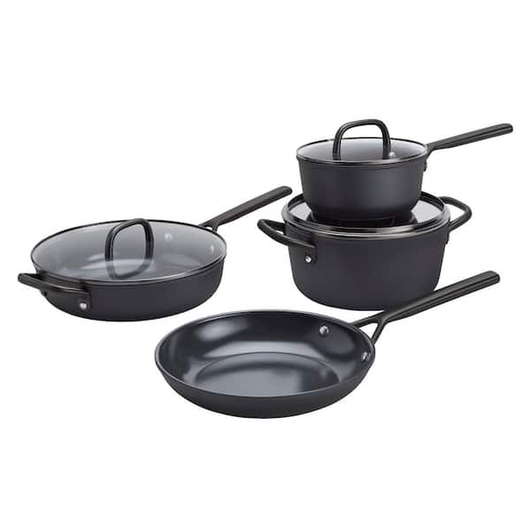 Milano 7-pc Aluminum Ceramic Nonstick Cookware Set