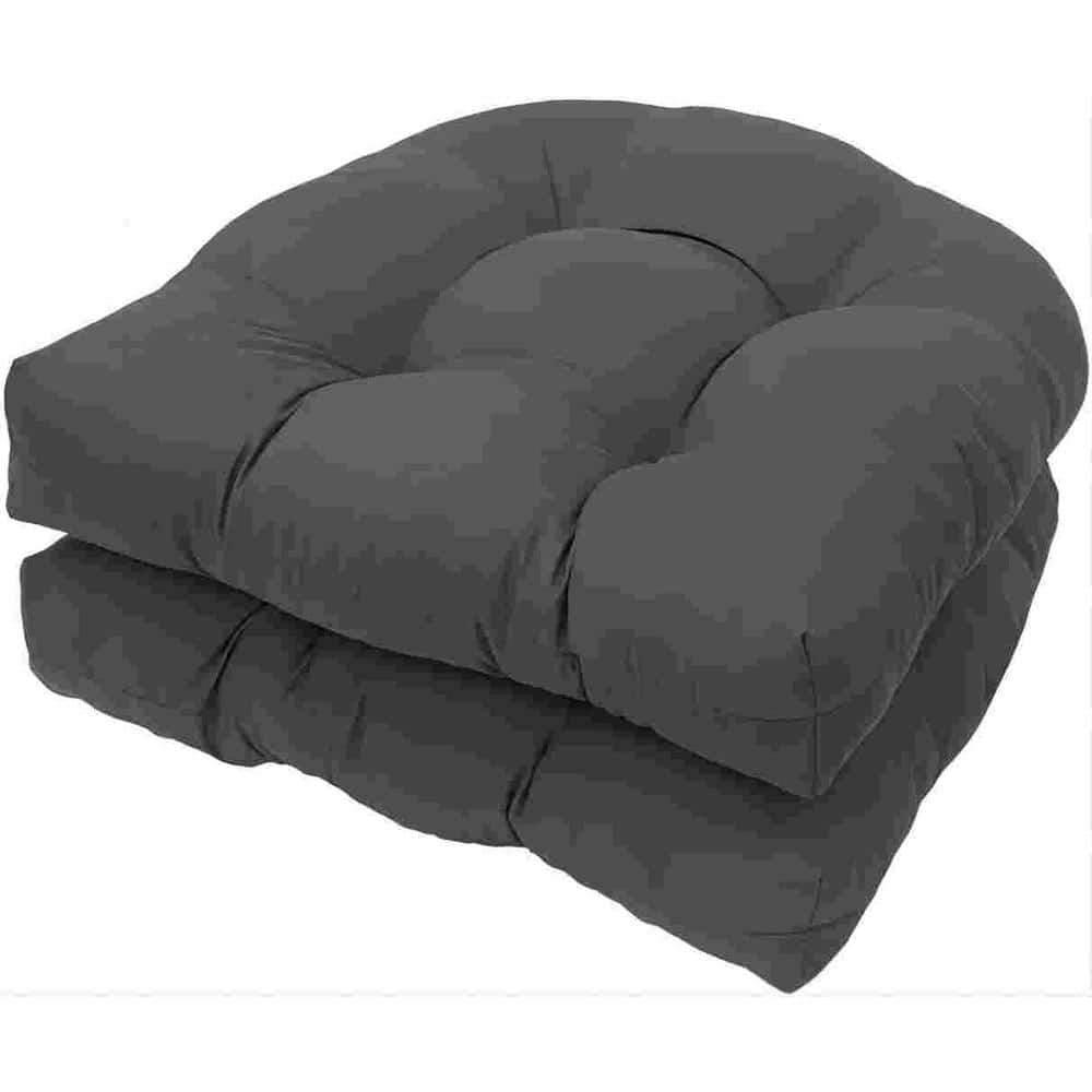 18.9 in. x 18.9 in. U-Shape Cushions Outdoor Indoor Tufted Seat Cushions fo