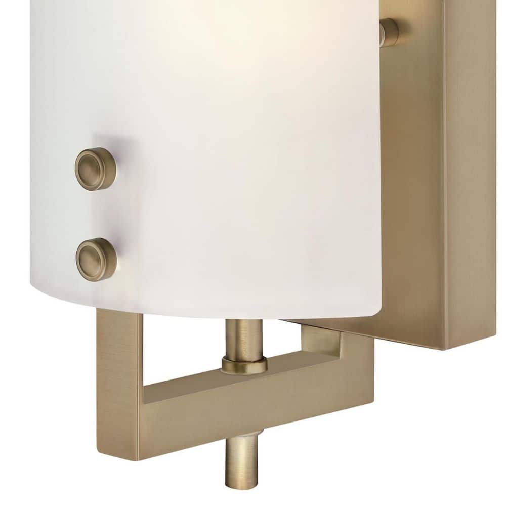 Enzo James 1-Light Brushed Brass Wall Sconce