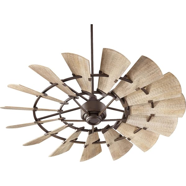 Quorum INTERNATIONAL Windmill 60 in. Indoor Oiled Bronze Ceiling Fan with Wall Control