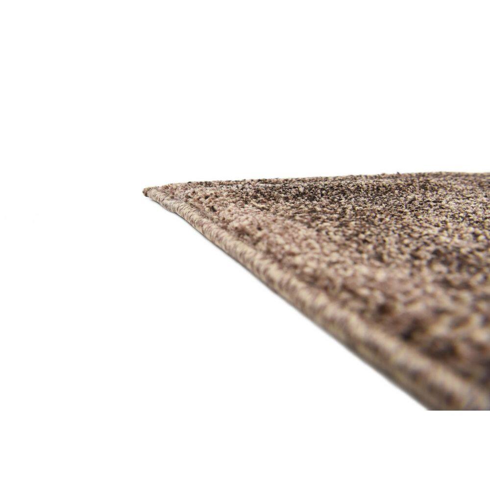 Classic Floral Brown Synthetic 6' Indoor Runner Rug