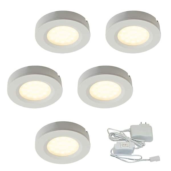 4X 16W 6.5"Warm White LED Recessed Panel Light Fixture w/Junction Box ETL Listed 