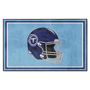 Tennessee Titans Blue 4 ft. x 6 ft. Plush Area Rug