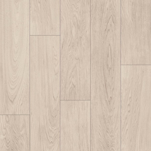 Take Home Sample - Nature's Craft Amershem White Waterproof Laminate Wood Flooring