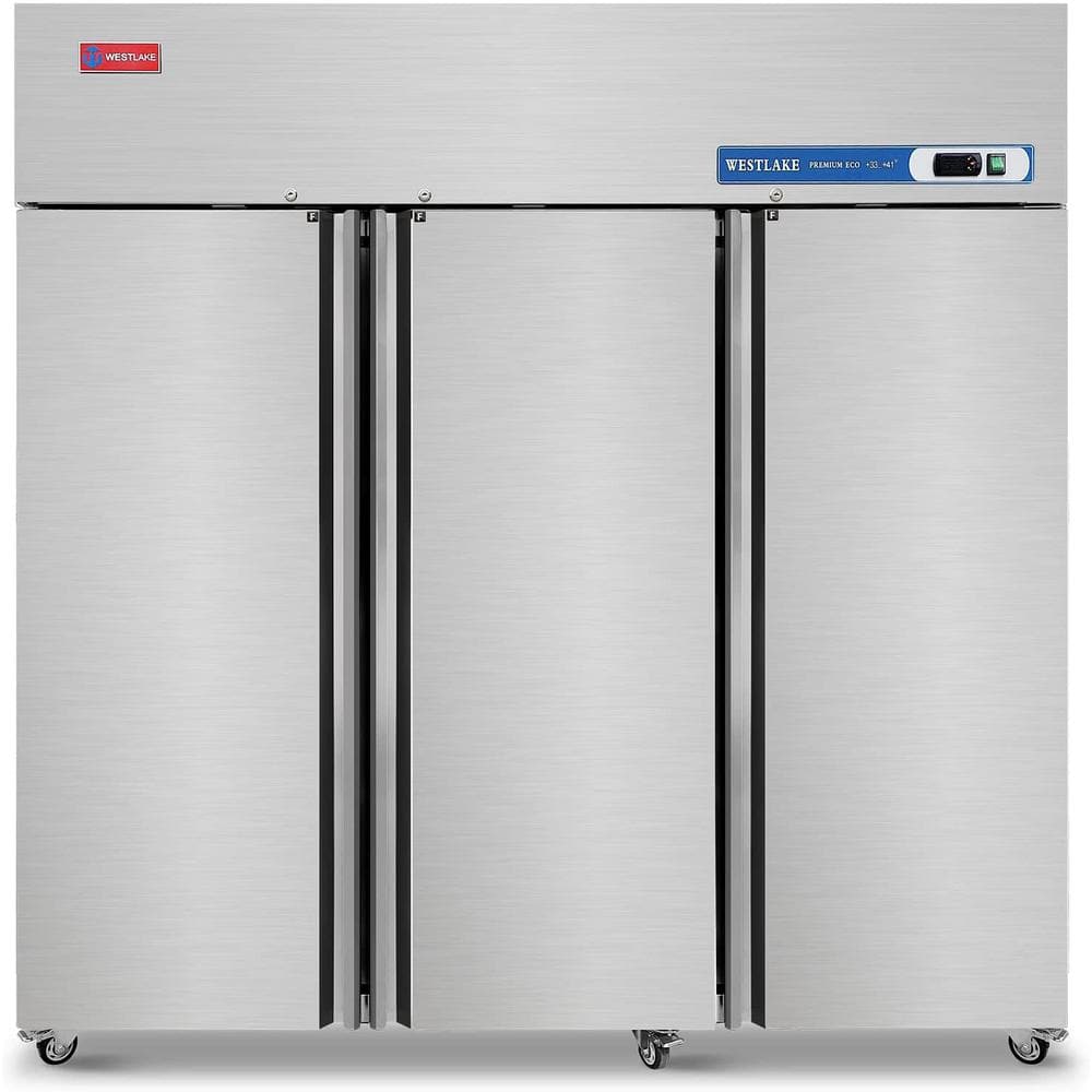 31.5 in. 54 cu. ft. Freezer, Auto Defrost Upright Freezer in Stainless Steel