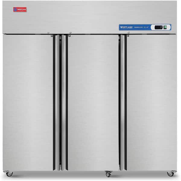 31.5 in. 54 cu. ft. Freezer, Auto Defrost Upright Freezer in Stainless Steel