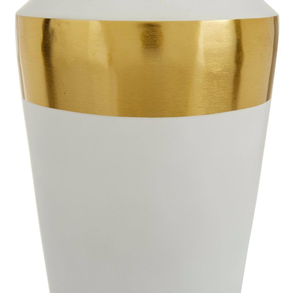 Contemporary Light Metal Bouquet Vase Duo - Round 20" Set